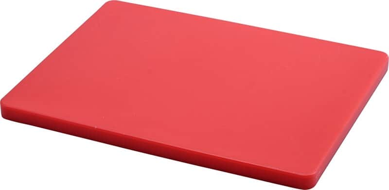 לוח מזון קרש חיתוך אוקולון מקצועי במידה 60/40 ס"מ עובי 2 ס"מ בצבע אדום אנטי בקטריאלי