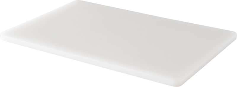 לוח מזון קרש חיתוך אוקולון מקצועי במידה 60/40 ס"מ עובי 2 ס"מ בצבע לבן אנטי בקטריאלי