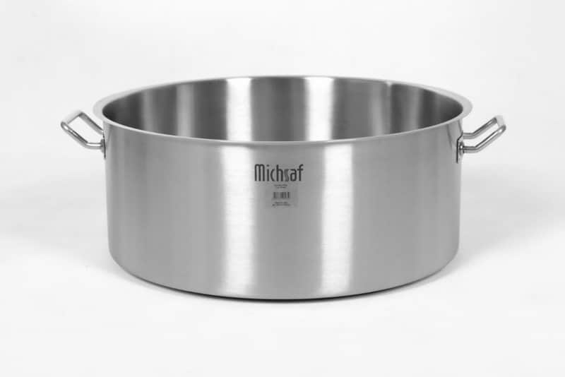 סיר מוסדי מנירוסטה במידה 24/15 ס"מ - 7 ליטר