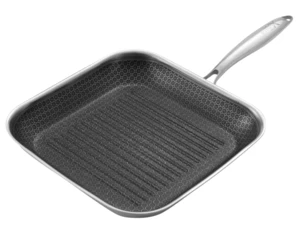 מחבת סטייק היברידית 28 נירוסטה 3PLY חלת דבש מבית אווינוקס