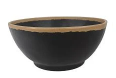 בול מלמין לבופה 20 ס"מ גובה 7.5 ס"מ שחור עם פס חום בהיר