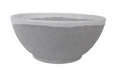 בול מלמין 16 ס"מ גובה 7 ס"מ אפור עם פס לבן