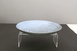 קערה מלמין 31 ס"מ דגם ספירל כחול