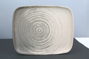 מגש מלמין 1/2 32.5X26.5 ס"מ דגם ספירל צהוב דגם מעיין