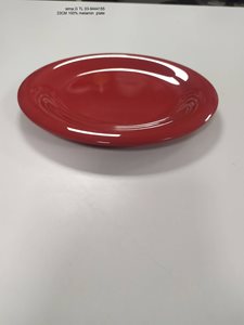 צלחת מלמין 23 ס"מ צבע אדום דגם שרון