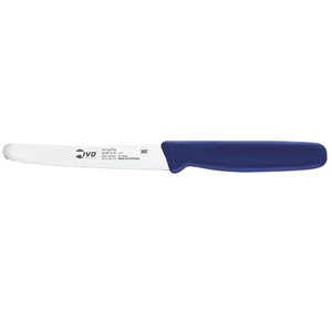 סכין ירקות משונן להב מעוגל 11 ס"מ כחול